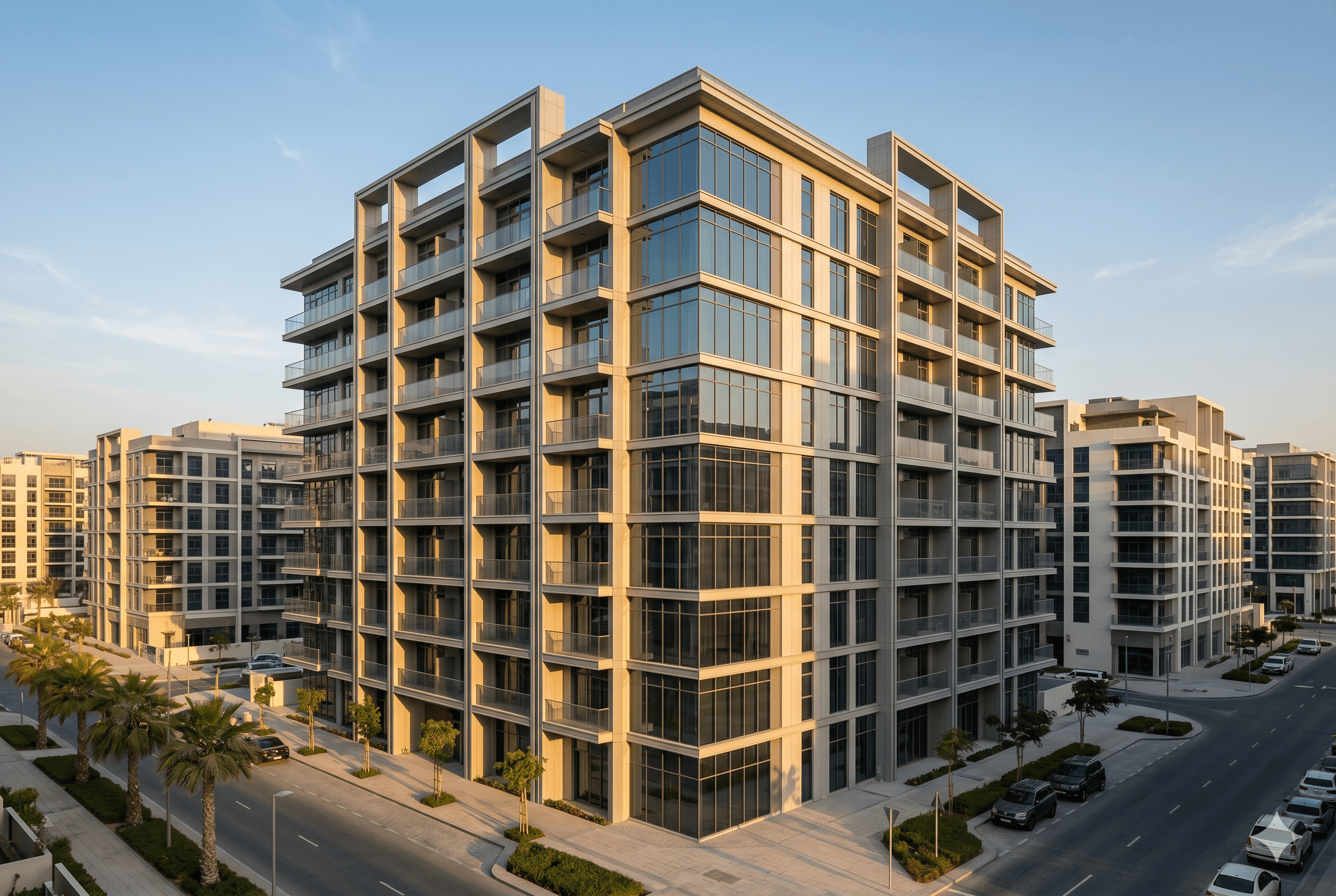 Completed residential tower in Dubai
